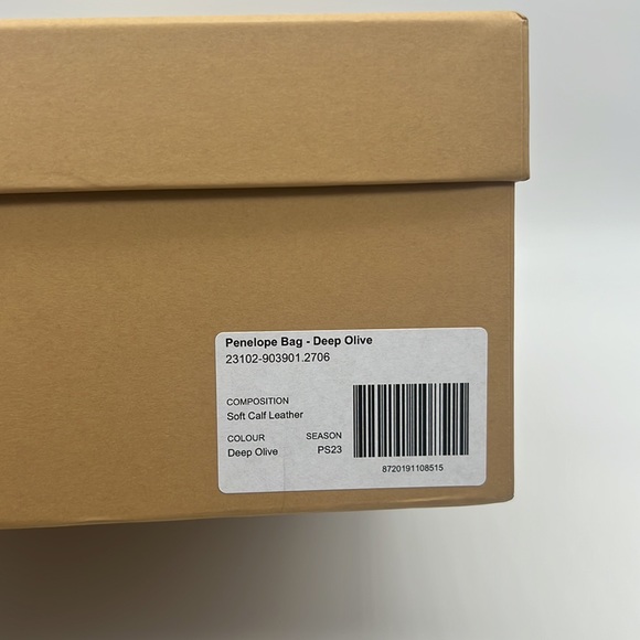 Wandler Penelope Leather Shoulder Bag Deep Olive - Picture 13 of 16